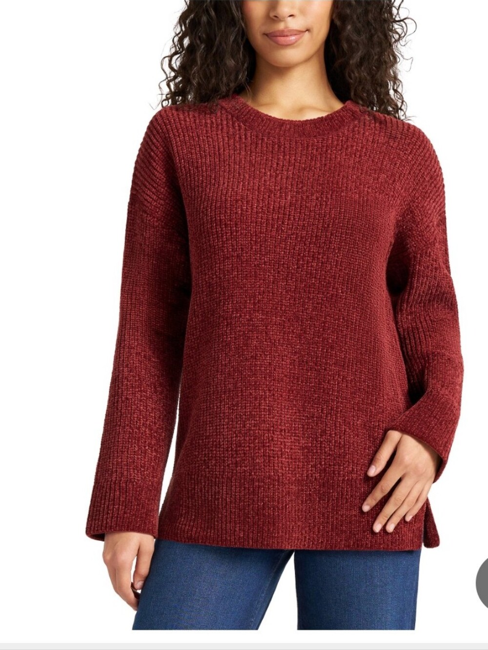 (6): Matty M Ladies Chenille Crewneck Sweater -
